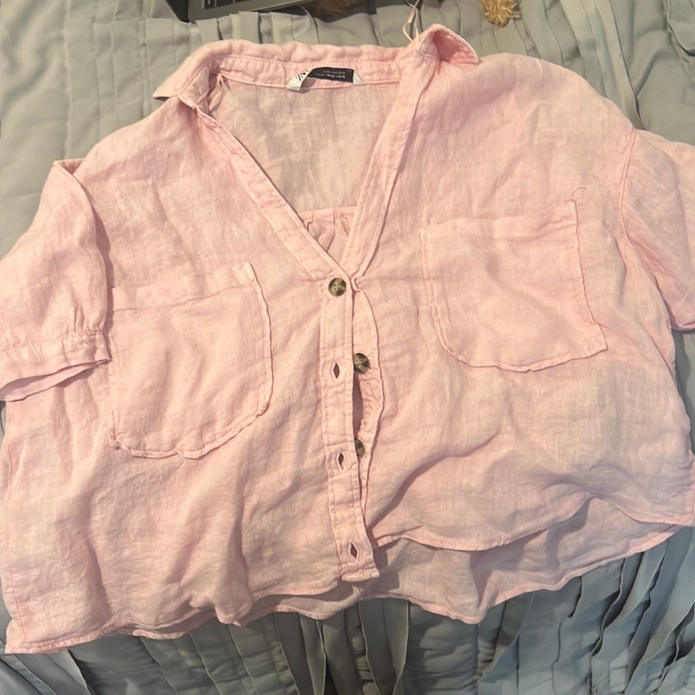 Zara short sleeve button down
